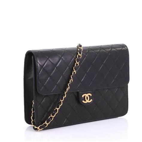 chanel vintage leather clutch bag|Chanel clutch with chain 2021.